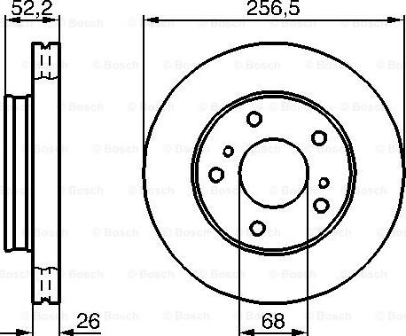 BOSCH 0 986 478 485 - Тормозной диск autospares.lv