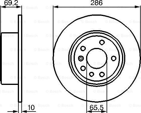 BOSCH 0 986 478 436 - Тормозной диск autospares.lv