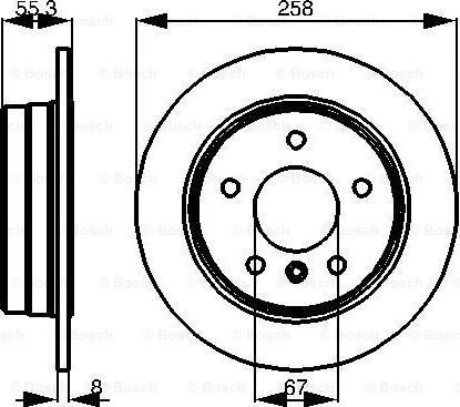 BOSCH 0 986 478 475 - Тормозной диск autospares.lv