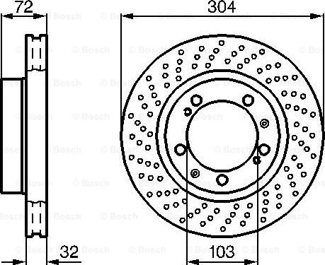 BOSCH 0 986 478 599 - Тормозной диск autospares.lv