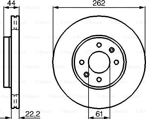 BOSCH 0 986 478 598 - Тормозной диск autospares.lv