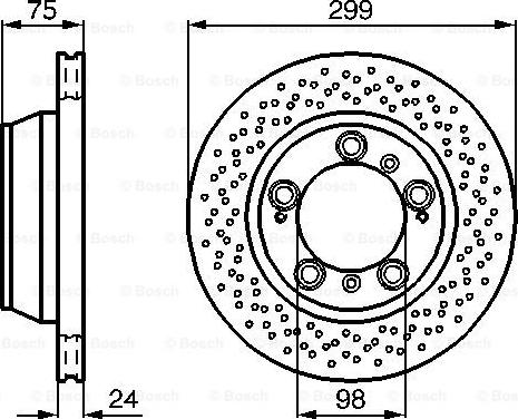 BOSCH 0 986 478 592 - Тормозной диск autospares.lv