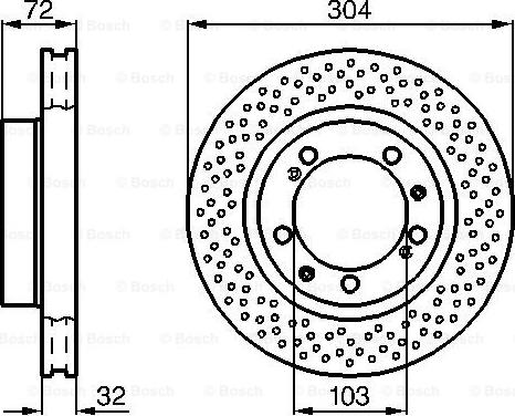 BOSCH 0 986 478 597 - Тормозной диск autospares.lv