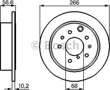 BENDIX 520442 - Тормозной диск autospares.lv