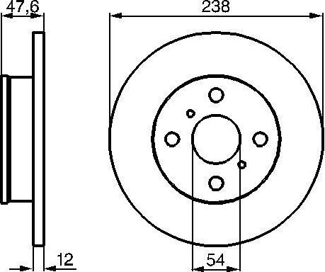 BOSCH 0986478506 - Тормозной диск autospares.lv