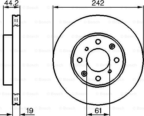 BOSCH 0 986 478 503 - Тормозной диск autospares.lv