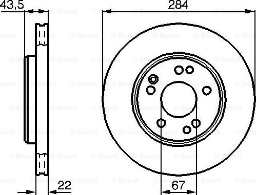 BOSCH 0 986 478 589 - Тормозной диск autospares.lv