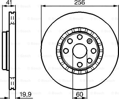 BOSCH 0 986 478 535 - Тормозной диск autospares.lv