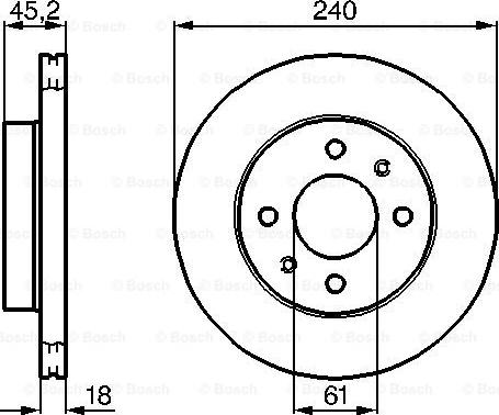 BOSCH 0 986 478 533 - Тормозной диск autospares.lv