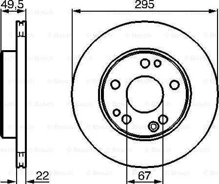 BOSCH 0 986 478 525 - Тормозной диск autospares.lv