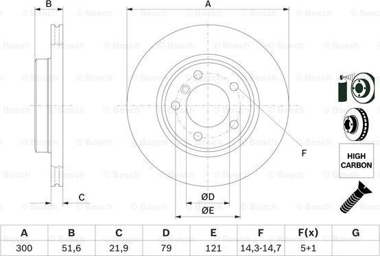 BOSCH 0 986 478 571 - Тормозной диск autospares.lv