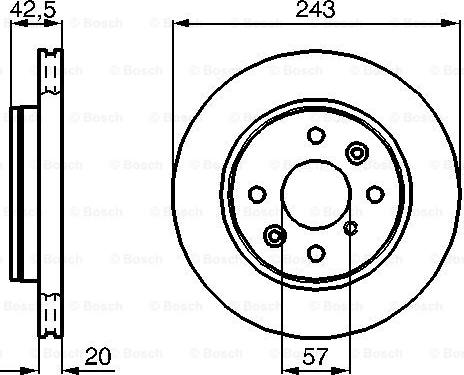 BOSCH 0 986 478 659 - Тормозной диск autospares.lv