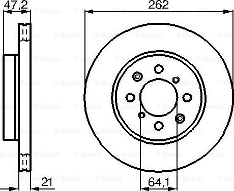 BOSCH 0 986 478 657 - Тормозной диск autospares.lv