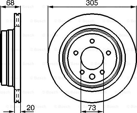 BOSCH 0 986 478 660 - Тормозной диск autospares.lv