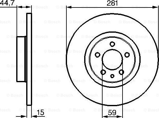 BOSCH 0 986 478 668 - Тормозной диск autospares.lv