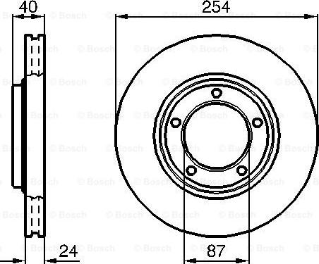 BOSCH 0 986 478 663 - Тормозной диск autospares.lv