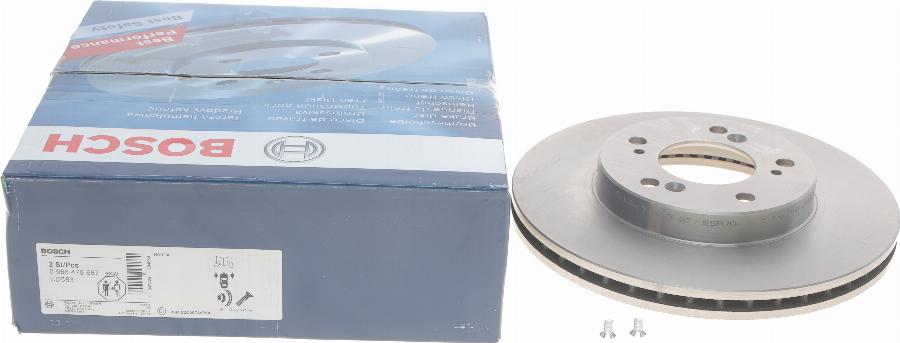 BOSCH 0 986 478 667 - Тормозной диск autospares.lv