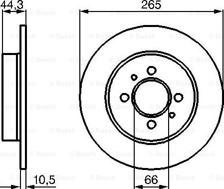 BOSCH 0 986 478 611 - Тормозной диск autospares.lv