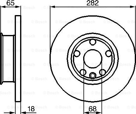 BOSCH 0 986 478 613 - Тормозной диск autospares.lv