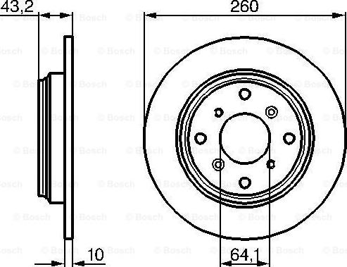 BOSCH 0 986 478 680 - Тормозной диск autospares.lv