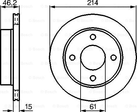 BOSCH 0 986 478 637 - Тормозной диск autospares.lv