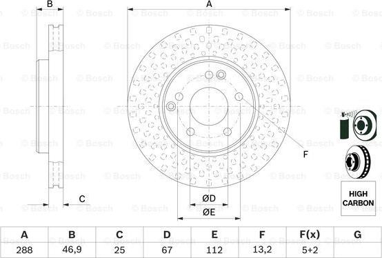 BOSCH 0 986 478 624 - Тормозной диск autospares.lv