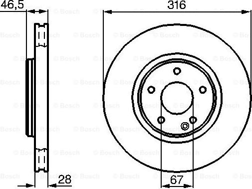 BOSCH 0 986 478 625 - Тормозной диск autospares.lv