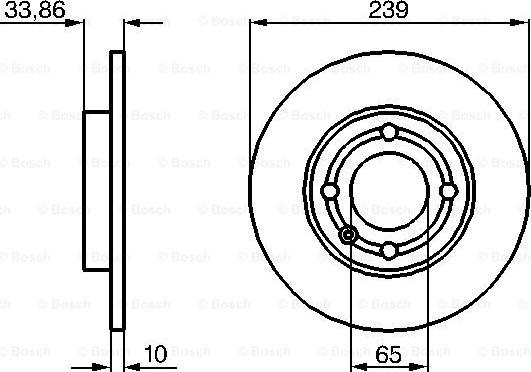 BOSCH 0 986 478 620 - Тормозной диск autospares.lv