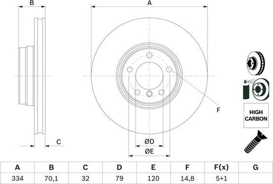 BOSCH 0 986 478 623 - Тормозной диск autospares.lv