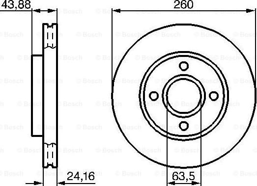 BOSCH 0 986 478 671 - Тормозной диск autospares.lv