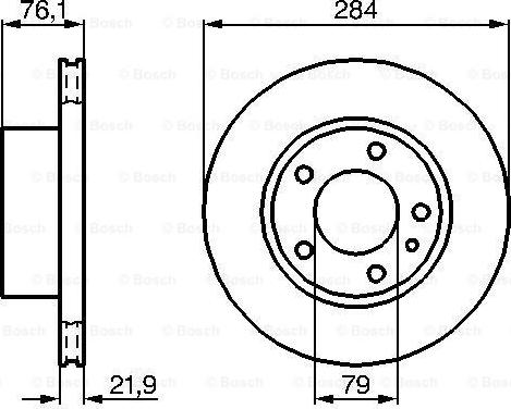 BOSCH 0 986 478 043 - Тормозной диск autospares.lv