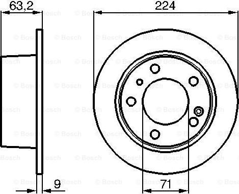 BOSCH 0 986 478 141 - Тормозной диск autospares.lv