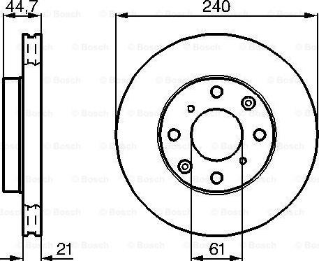 BOSCH 0 986 478 115 - Тормозной диск autospares.lv