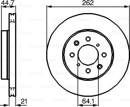 BOSCH 0 986 479 B23 - Тормозной диск autospares.lv