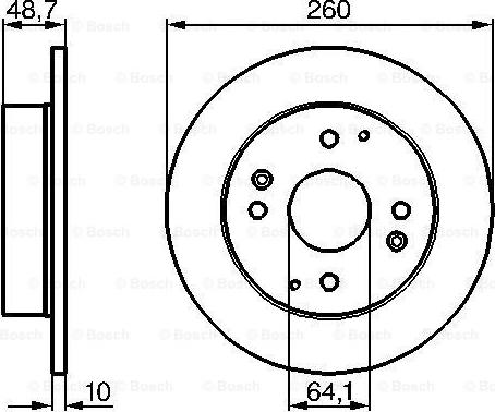 BOSCH 0 986 478 172 - Тормозной диск autospares.lv