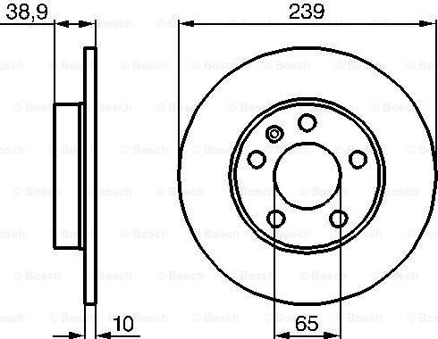 BOSCH 0 986 478 894 - Тормозной диск autospares.lv