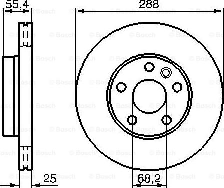 BOSCH 0 986 478 893 - Тормозной диск autospares.lv