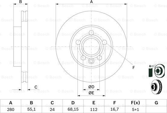 BOSCH 0 986 478 846 - Тормозной диск autospares.lv