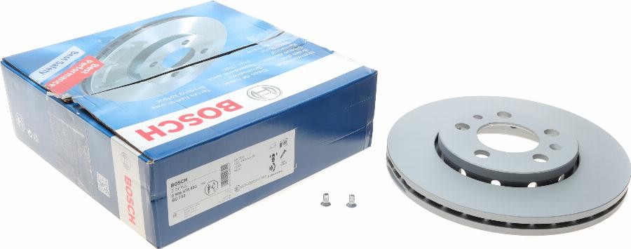 BOSCH 0 986 478 853 - Тормозной диск autospares.lv