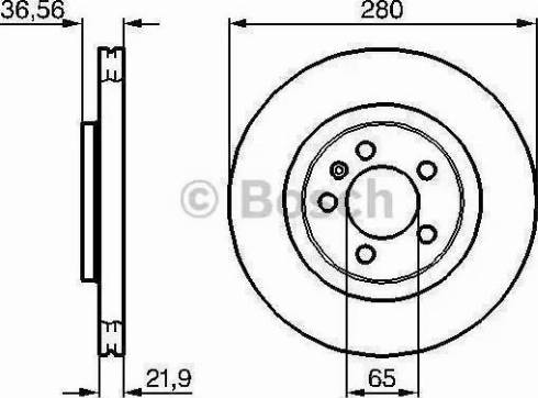 BOSCH 986478852 - Тормозной диск autospares.lv