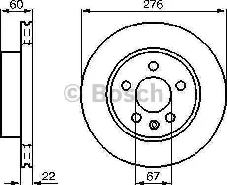 BOSCH 986478861 - Тормозной диск autospares.lv