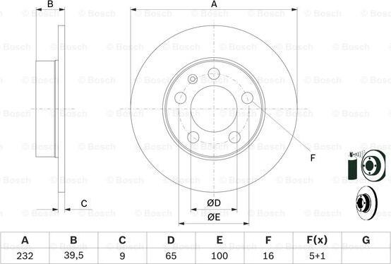 BOSCH 0 986 478 868 - Тормозной диск autospares.lv