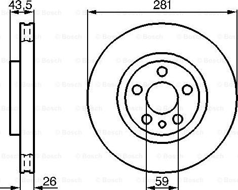 BOSCH 0 986 478 812 - Тормозной диск autospares.lv