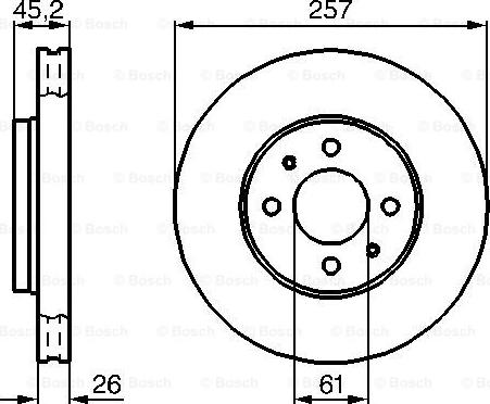 BOSCH 0 986 478 835 - Тормозной диск autospares.lv