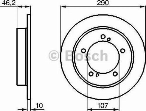 BOSCH 0 986 478 838 - Тормозной диск autospares.lv