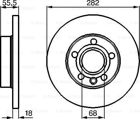 BOSCH 0 986 478 870 - Тормозной диск autospares.lv