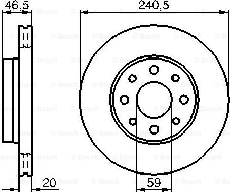 BOSCH 0 986 478 878 - Тормозной диск autospares.lv