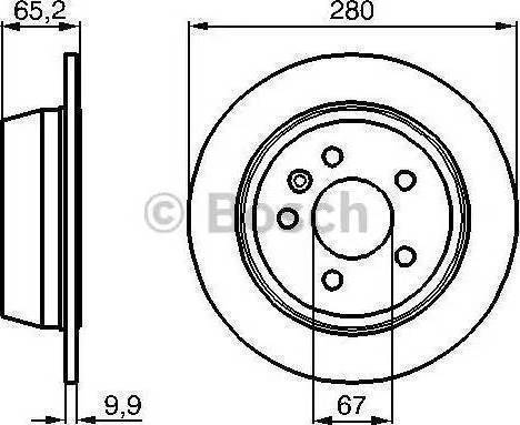 BOSCH 986478873 - Тормозной диск autospares.lv