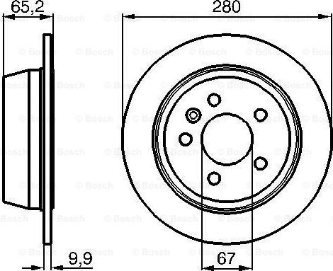 BOSCH 0 986 478 873 - Тормозной диск autospares.lv