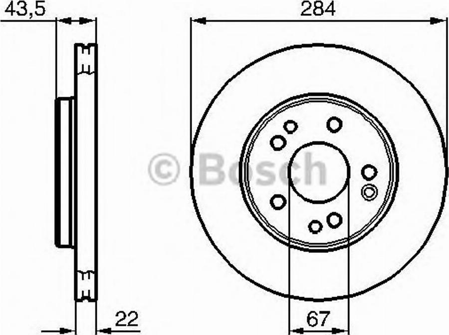 BOSCH 0 986 478 300 - Тормозной диск autospares.lv